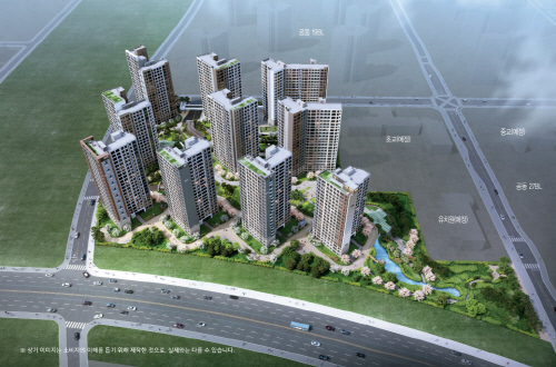 강서자이 에코델타 조감도